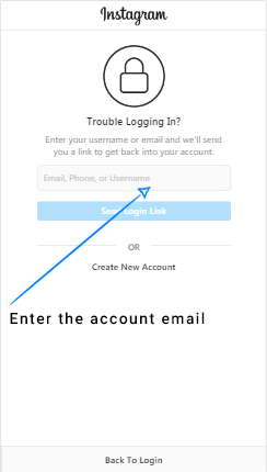 instagram-send-login-link-form